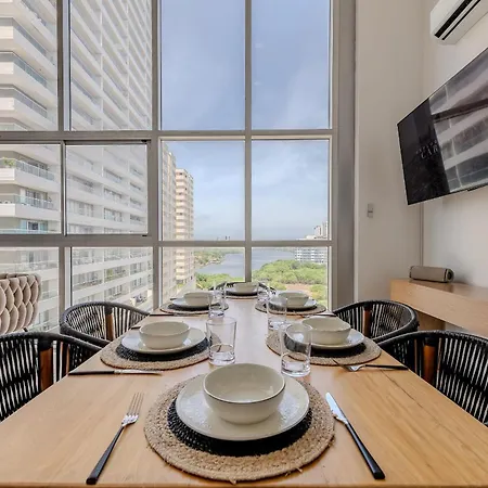 Modern 3br Duplex Apt. Great View And Location Apartment Cartagena